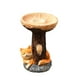 thumbnail image 1 of Adorno de mapache con base de cristal de girasol - Pequeño acento de decoración para la mesa, la repisa o la estantería, 1 of 3