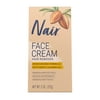 Nair Moisturizing Facial Hair Removal Cream With Sweet Almond Oil, #1 Depilatory Cream For Face, 2 oz Bottle, For All Skin Types