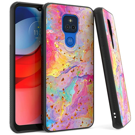 For Motorola Moto G Play XT2093DL 2021 Glitter Cover Cell Phone Case - Rainbow