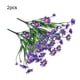 thumbnail image 5 of Ounissouiy Flores artificiales plantas falsas al aire libre resistentes a los rayos cabezas de crisantemo salvaje ramo No se decolora negocios Decoración Púrpura, 5 of 6