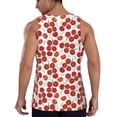 thumbnail image 3 of Fotbe Tomato Pattern Men's Quick Dry Workout Tank Top Gym Muscle Tee Fitness Bodybuilding Sleeveless T Shirt Breathable Workout Shirt-4X-Large, 3 of 9