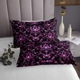 thumbnail image 3 of YST Pink Damask Coverlet Set Queen Baroque Style Quilt Set For Girls Woman Adults Bohemian Exotic Bedspread Set Soft Microfiber Boho Bed Set, 3 of 5