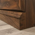thumbnail image 4 of Pemberly Row 3-Shelf Tall Modern Engineered Wood Storage Bookcase in Walnut, 4 of 12