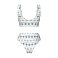 thumbnail image 5 of Daiia Sea Turtle Women's Bikini Set Two Piece Swimsuit High Waisted Bikini Adjustable Straps Bikini Perfect for Beach, Pool, and Summer Vacation-XX-Large, 5 of 9