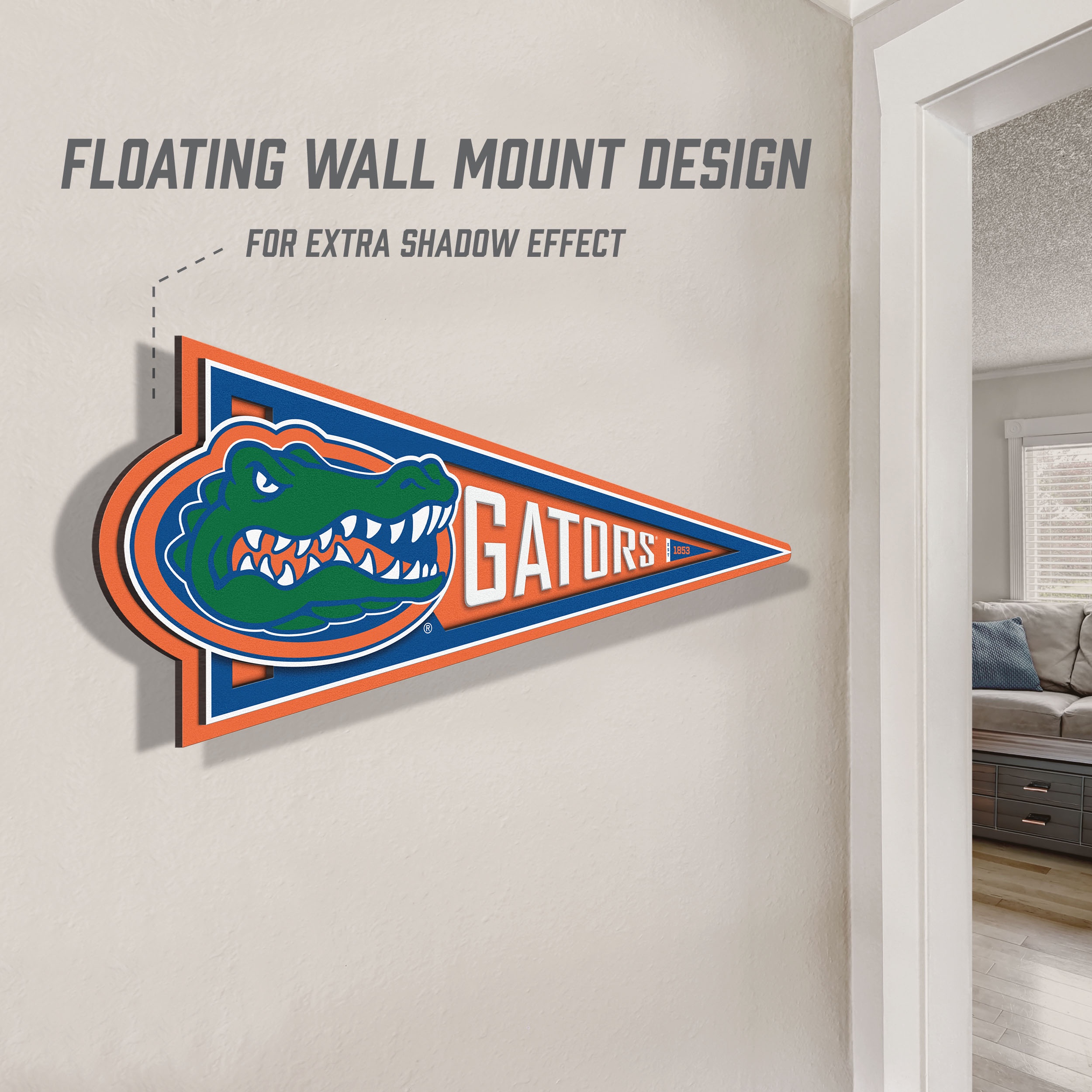 YouTheFan NCAA Florida Gators Pennant Sign