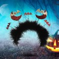 thumbnail image 1 of Diadema de murciélago con purpurina para Halloween, recuerdo de Festival, aro para el pelo multifuncional Hugtrwg Para estrenar, 1 of 6