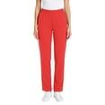 thumbnail image 2 of Women's Loose Casual Caregiver Nurse Pants With Elastic Waistband And Drawstring, Vermilion, L, 2 of 3