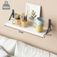 thumbnail image 3 of Estantería flotante YGEOMER de 42 cm para pared Farmhouse White (juego de 6), 3 of 7