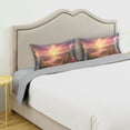 thumbnail image 5 of Dailycode Satin Pillow Case King Silk Pillow Cover for Hair and Skin Envelope Closure Beautiful Sunrise over Mountains 20"x40", 5 of 9