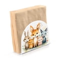 thumbnail image 2 of Foxes Rabbits Leaves Napkin Holder for Table Clear Napkin Stand Paper Holder Acrylic Organizer Dispenser Napkins for Dinner Kitchen Restaurant Room, 2 of 8