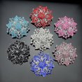 thumbnail image 1 of Broches de Flores de Cristal de Diamantes de Imitación Brillar 7 Piezas 7 Colores, 1 of 5