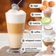 thumbnail image 4 of Espumador de leche Zulay Kitchen, potente portátil, negro, inoxidable, 4 of 8