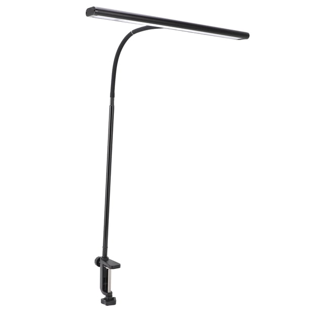 Lámpara De Abrazadera De Escritorio Para Leer 3 Colores Temper De Cuello De Cabecera Ajustable Luz De Mesa LED Con Adaptador USB, Luz De Escritorio