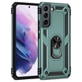 thumbnail image 2 of Compatible with Samsung Galaxy S22 Plus Case,with 360 Ring Holder Kickstand Card case, Armor Military Grade Protection Hybrid Silicone TPU PC Rugged Case, Magnetic with Car Mount Phone Cover,Darkgreen, 2 of 7
