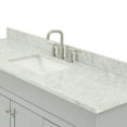 thumbnail image 2 of Ariel Hamlet 67 Inch Single Rectangle Sink Vanity With Carrara White Marble Countertop W/ 0.75 Edge In Grey, 2 of 11