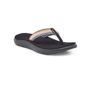 Teva Women's Voya Flip Sandal Antiguous Black Multi - 1019040-ABML ANTIGUOUS BLACK MULTI