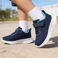 thumbnail image 3 of Toddler Girls Shoes Size 11 Blue Zero Drop Fashion Loose Fit Kids Sneakers Slip on Lace-Up Running Athletic Shoes for Toddler/little Kid/big Kid, 3 of 8