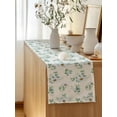 thumbnail image 5 of Table Runner 72 Inches Long for Kitchen Dining, Daisy Dresser Scarf Farmhouse, Dining Table Decorations for Wedding/Parties, Spring Flowers Eucalyptus Leaves Botanical Beige 16 x 72 In, 5 of 8