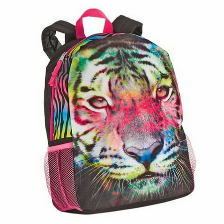Accessories 22 Rainbow Tiger Sign Backpack School Travel Animal Print ...