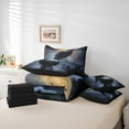 thumbnail image 6 of jejeloiu Dark Style Bedding Comforter Set 7-Piece,Country Raven Bird King Bedding Sets,Black Crow Bed Sheets For Men Women,Breathable Home Decor Reversible, 6 of 8