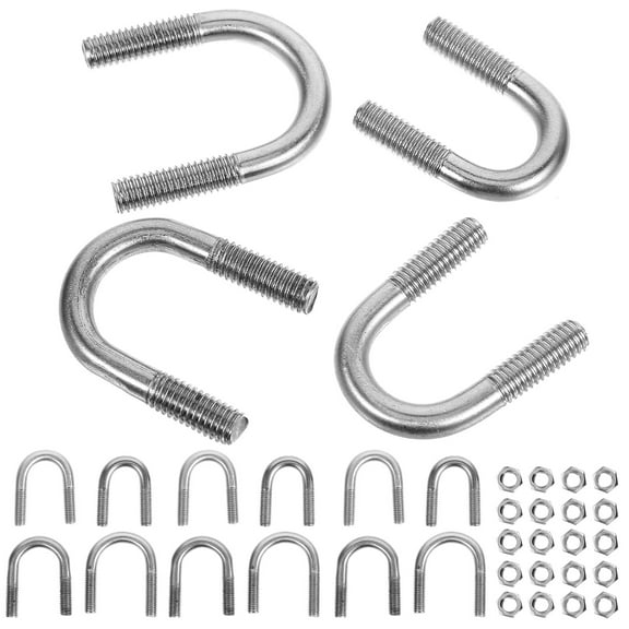 1 Set U Bolt Assortment U Shaped Tube Bolt Replacement U-bolt Fastener For