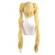 thumbnail image 2 of Peluca larga para cosplay, amarilla, con coletas dobles retorcidas, 78 cm, 2 of 3