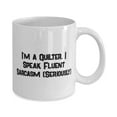 thumbnail image 2 of Cool Quilter 11oz Mug, I'm a Quilter. I Speak Fluent Sarcasm (Seriously), Nice for Coworkers, Holiday, 2 of 2