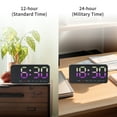 thumbnail image 5 of Unique Bargains 2 Pcs Digital Dual Alarm Clock Dimmable Wall Clocks Green/Pink, 5 of 6