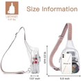 thumbnail image 4 of Clear Bag for Stadium Events TPU Fanny Pack Crossbody Bag Purses for Women Transparent Waist Bag Clear Black, 4 of 5