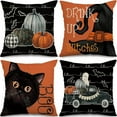 Clearance! Zjfmsh Halloween Decorations Throw Pillow Cover Pattern