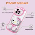 thumbnail image 4 of Funda GYHZKA de Dibujos Animados para iPhone 13 Pro 6.1'' con Espejo, 4 of 7