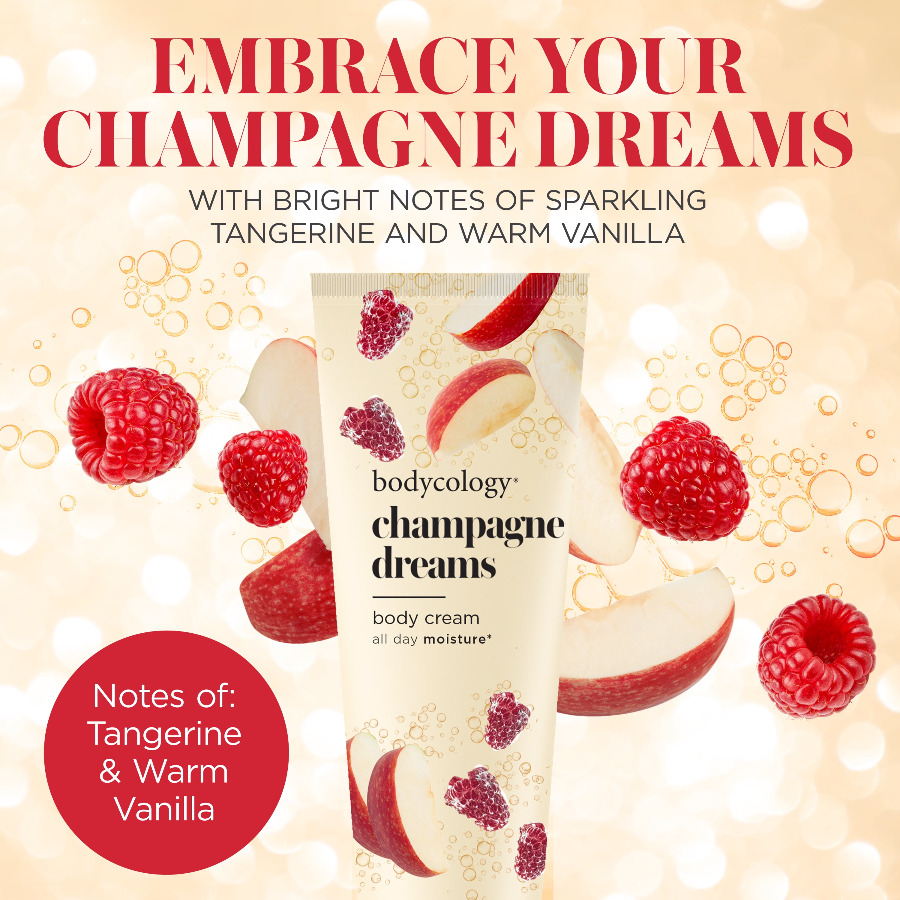 Bodycology Champagne Dreams Shea Butter Body Cream, 8 oz