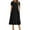 01black, variant on Casual Dresses for Women Plus Size Ruffled Hem Short Sleeve A-Line Dress High Waist Solid Dress Casual Swing Dresses with Pockets