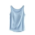 thumbnail image 1 of Yuyuzo Débardeurs de Pyjama pour Femmes Été Sans Manches Col Rond T-Shirts Basiques Amples Confortables, 1 of 7
