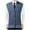 Blue, variant on WREESH Fashion Vest Zip-Up Sleeveless Cardigan Men's S Sleeveless Garment Comfortable Breathable V-Neck Blouses Tops Sweater Coffee