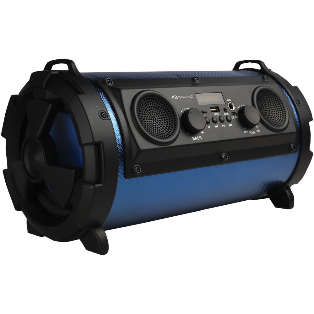 IQ Sound IQ1525BTBLU Wireless Bluetooth Speaker with USB/Micro SD & AUX Inputs