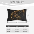 thumbnail image 4 of Fuzoiu Golden Dragon Tattoo Art Print Fuzzy Pillowcases, Super Soft Pillow Case Cover with Zipper for Bedroom, Sofa, Couch,Cozy Pillow Shams for All Seasons-14"x20", 4 of 6