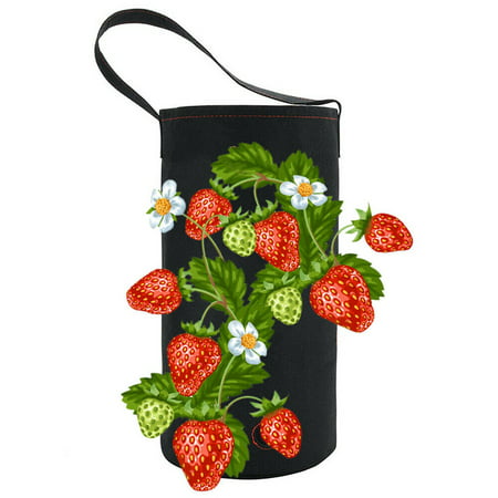 Hanging Planter Bag, 1/2 Pack Strawberry Planter Garden Growing Bag Fabric Planting (Best Perennial Plants For Containers)