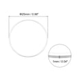 thumbnail image 2 of Unique Bargains 50 Pack 25mm Brass Hollow Circle Bezel Round Linking Rings(Bright Silver), 2 of 4