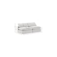 thumbnail image 3 of Meridian Furniture Comfy Cream Velvet 2-Pc. Modular Sofa, 3 of 10