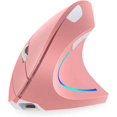 thumbnail image 1 of Rosa, Ratón Vertical Ergonómico Inalámbrico de 2,4 GHz con 4 DPI Ajustables 800/1200/1600/2400, 6 Botones, Compatible con PC, Escritorio y Mac, 1 of 5