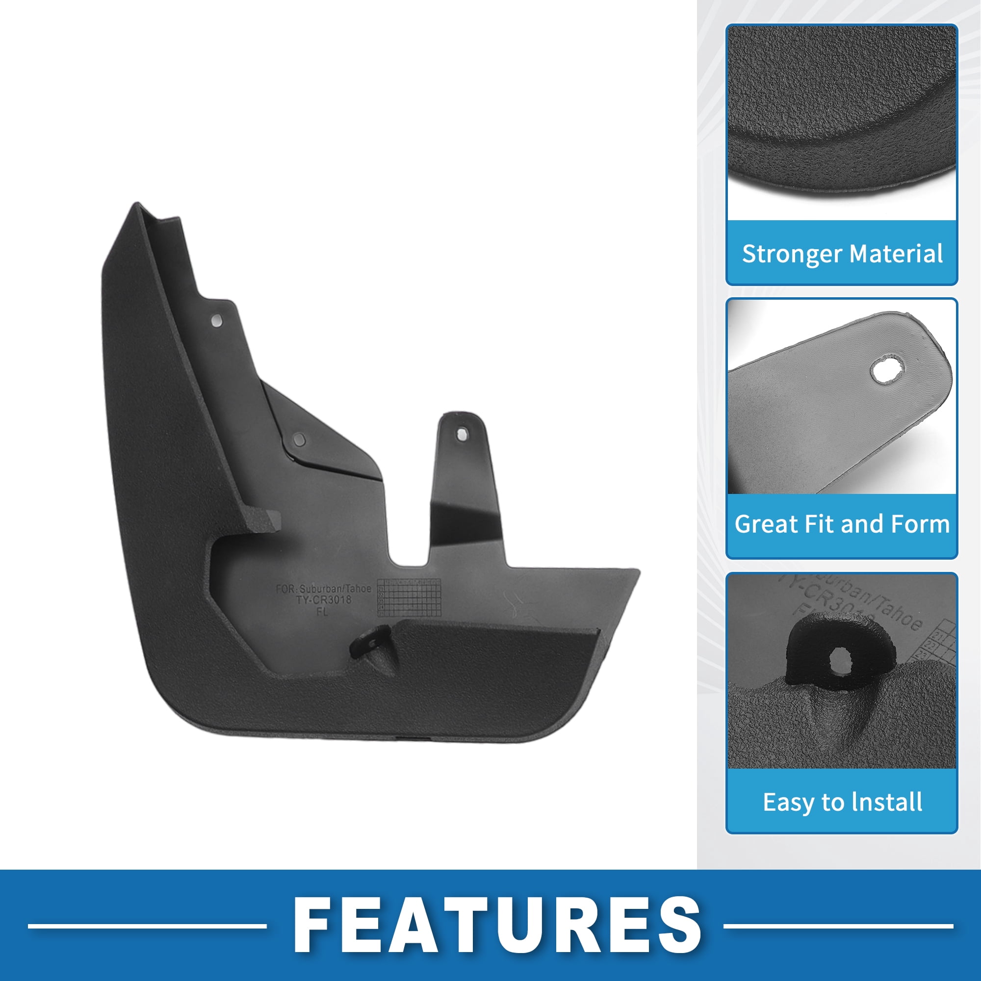 Unique Bargains Automotive Mud Guards Splash for Compatible for Suburban Sport 2021-2023