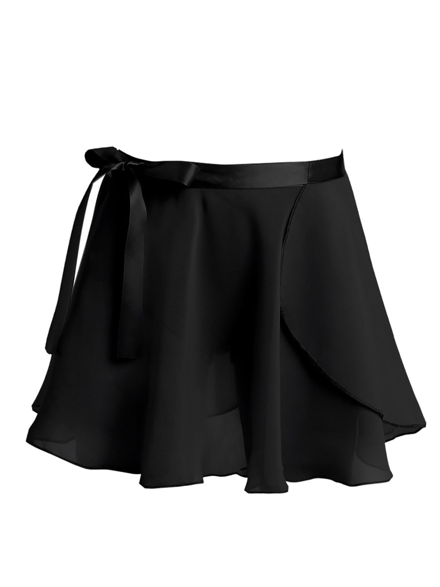 iEFiEL Kids Girls Wrap Skirt Dance Basic Classic Chiffon Mini Skirt ...