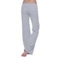 thumbnail image 4 of Cargo Yoga Pants Women High Waist Wide Leg Bootcut Flare Yoga Pant Elastic Waist Lounge Sweatpants with Pockets, 4 of 8
