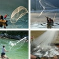 thumbnail image 7 of 6/8/10/12/16FT Fishing Cast Net Bait Easy Throw Hand Cast Strong Nylon Trap Fishing Net, 7 of 7