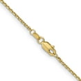 thumbnail image 4 of 14k Yellow Gold 24 Inch 1.4mm Round Link Cable Chain Necklace Pendant Charm, 4 of 9