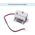 thumbnail image 4 of 1pcs Mini Drawer Door Tongue Down Electric Lock Assembly Solenoid DC 12V Slim Design Lock, 27X28X18mm, 4 of 5