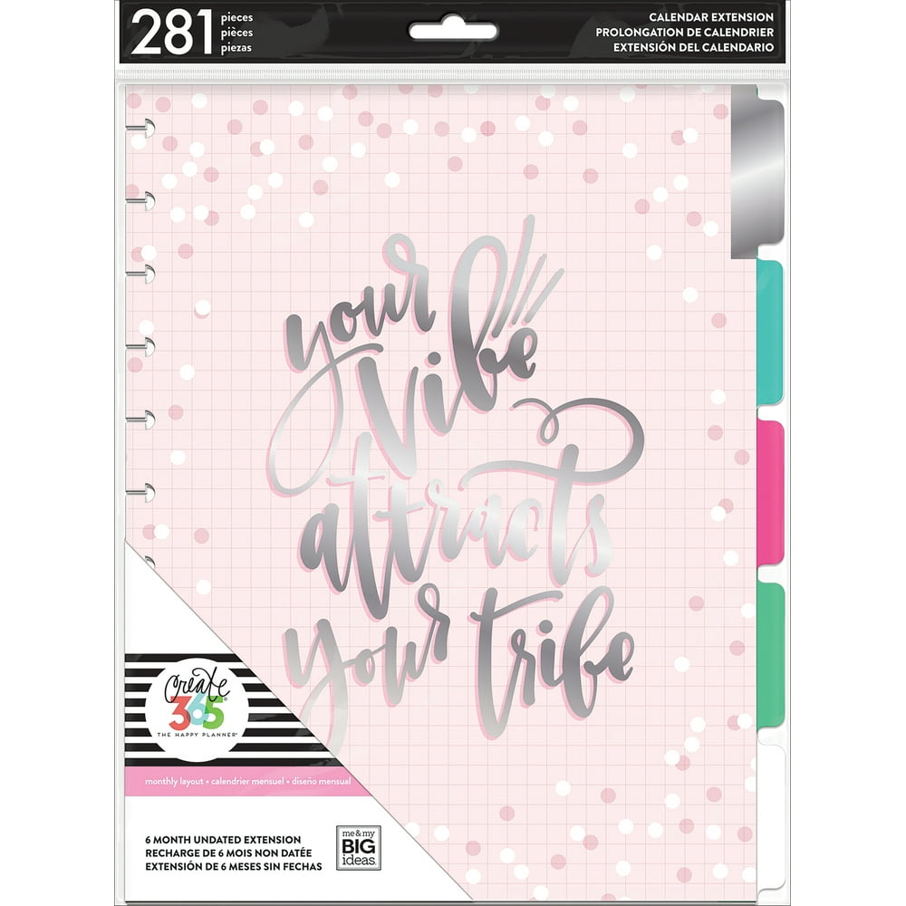 Happy Planner 6Month Undated Big Planner Extension PackCan Do