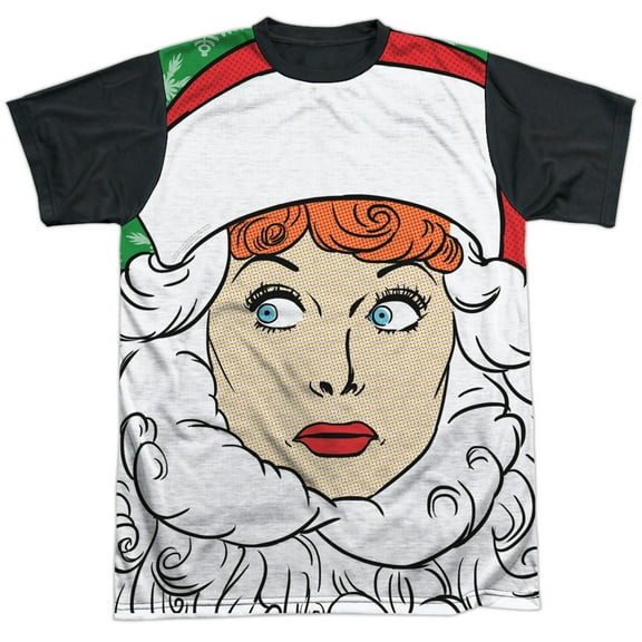 I Love Lucy - Secret Santa - Short Sleeve Black Back Shirt - Small