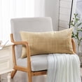 thumbnail image 4 of Home Soft Things Textured Velvet Pillow Covers (Set of 2), - Almond Buff - 14" x 26", 4 of 5